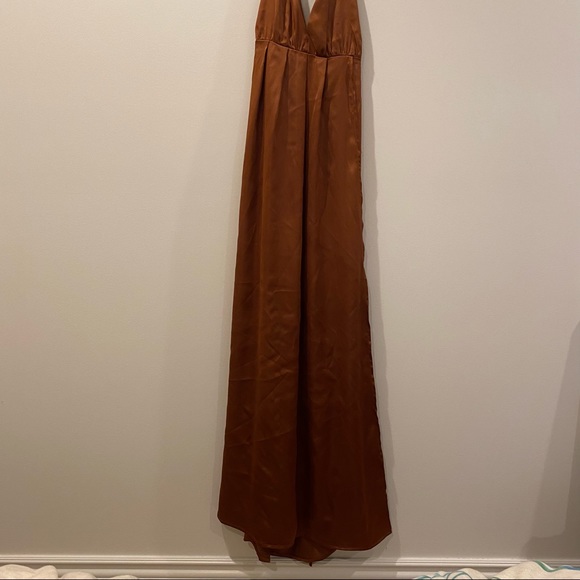 White Fox rust colored prom dress - Picture 3 of 11